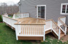 Ipe with white vinyl rails